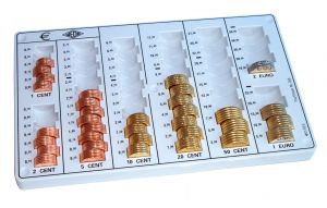 Euro pripomoki in varnost premoenja > Kasiranje > EXTRA modeli blagajn in tevnic kovancev > WE-037 - tevnica Evro kovancev
