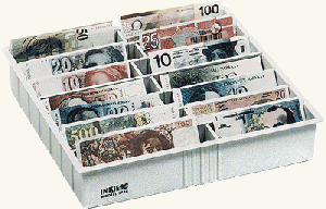 Euro pripomoki in varnost premoenja > Sortiranje denarja > Predalniki za bankovce in tiskovine > SF 14
