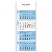 tiridelni poslovni piralni koledar 2024 - svetlo moder - EG