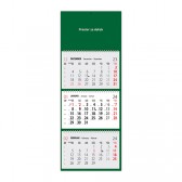 Tridelni barvni piralni koledar 2024 - zelen - ET