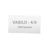 Vabilo 19 x 9 cm, 4/0 - 100 kosov