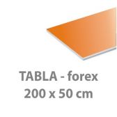Reklamna tabla 200 x 50 cm (F*)